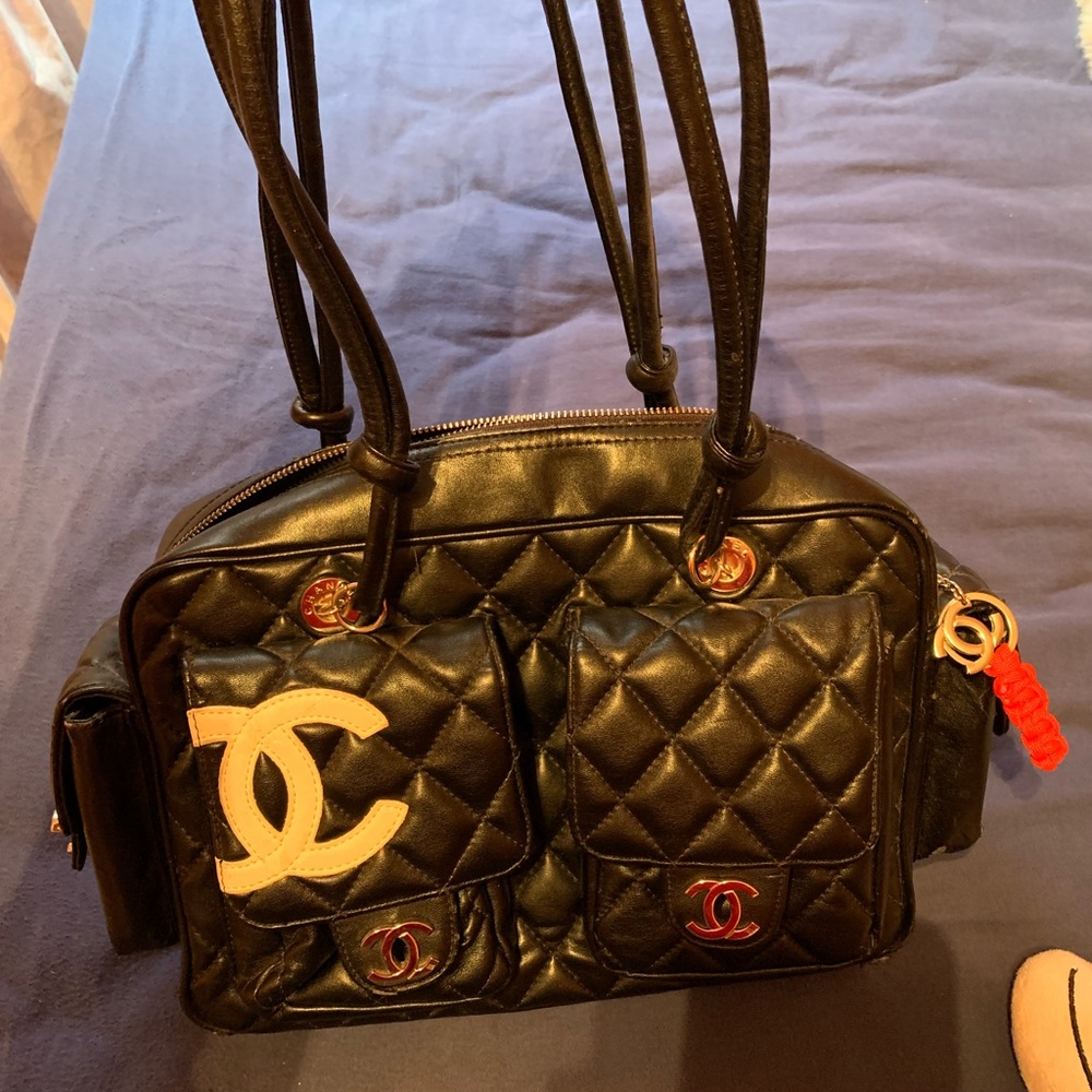 Black and white bag